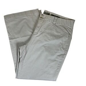 Eddie Bauer Blakely Fit Womens Khaki Chino Pants Size 18 Beige Casual